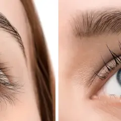 Przed i po laminacji rzęs: naturalne rzęsy stają się pięknie podkręcone i wydłużone. Dowiedz się, co to jest laminacja rzęs!