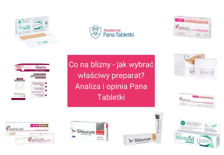 Plastry i żele na blizny: Bliznasil, Sutricon, Sikațris, Silaurum. Analiza preparatów na blizny.